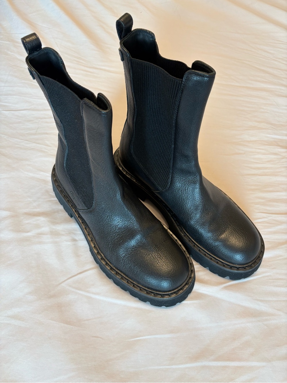 Ferragamo Oderico Leather Boot Women's  Black 8,5 Luxury Fall Winter